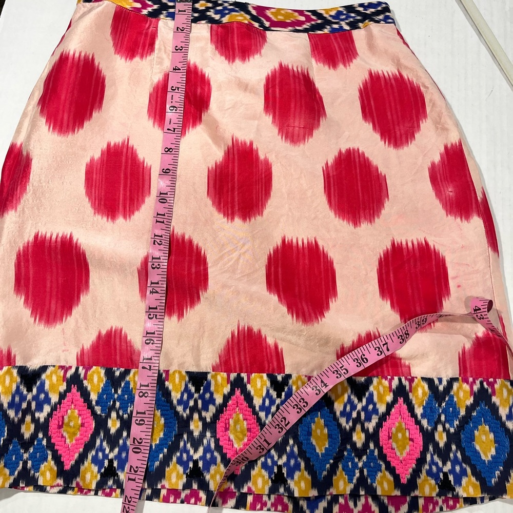 MAUVE WATERCOLOR PENCIL SILK SKIRT - Picture 15 of 16